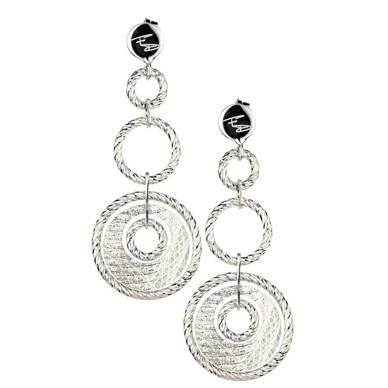 Sterling Silver Galleria Earring by Frederic Duclos