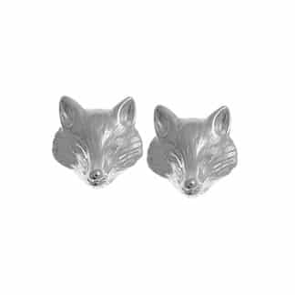 Sterling Silver Fox Stud Earrings by Boma