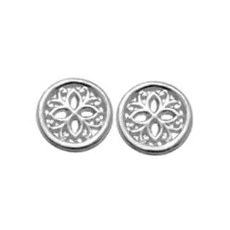 Sterling Silver Flower Stud Earrings by Boma