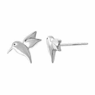Sterling Silver Humming Bird Stud Earrings by Boma