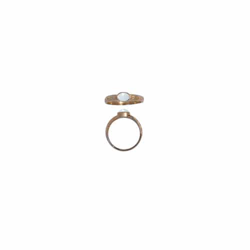 14K Yellow Gold 6x4mm Opal Ring by The Touch