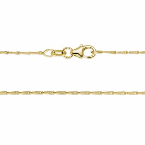 14K Yellow Gold 1.2mm Pincetta Chain 18 inches by The Little Jewel