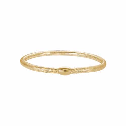 14K Yellow Gold Round Woven Bracelet by The Little Jewel