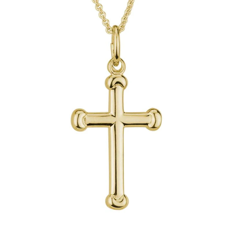 14K Yellow Gold Petite Cross Pendant