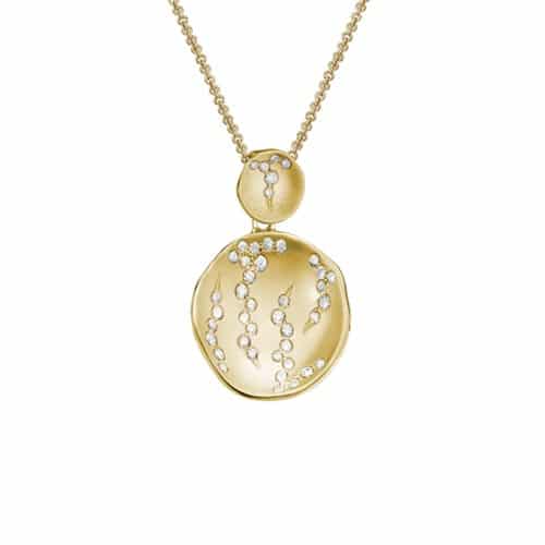 14K Yellow Gold Luna Necklace by The Little Jewel