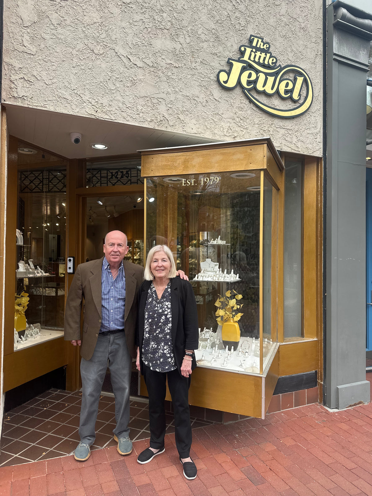 Dianna and Dane outside The Little Jewel on the Pearl Street Mall