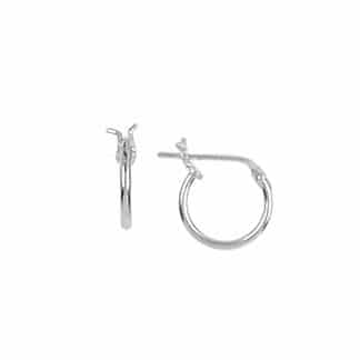 Sterling Silver Petite hoop Earrings by Boma