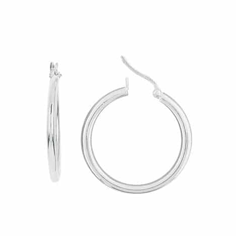 Sterling Silber Tube Hoops by Boma