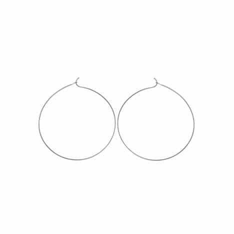 Sterling Silver Wire Hoops by Boma