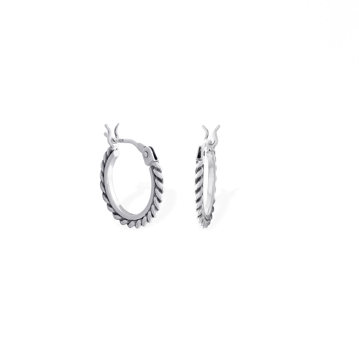 Sterling Silver Crista Hoop Earrings