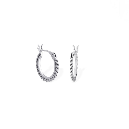Sterling Silver Crista Hoop Earrings