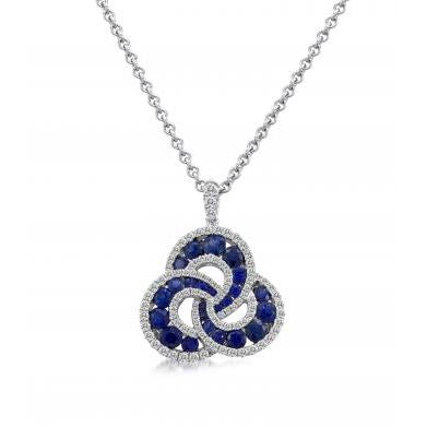 18K White Gold Love Knot Pendant by Cherie Dori