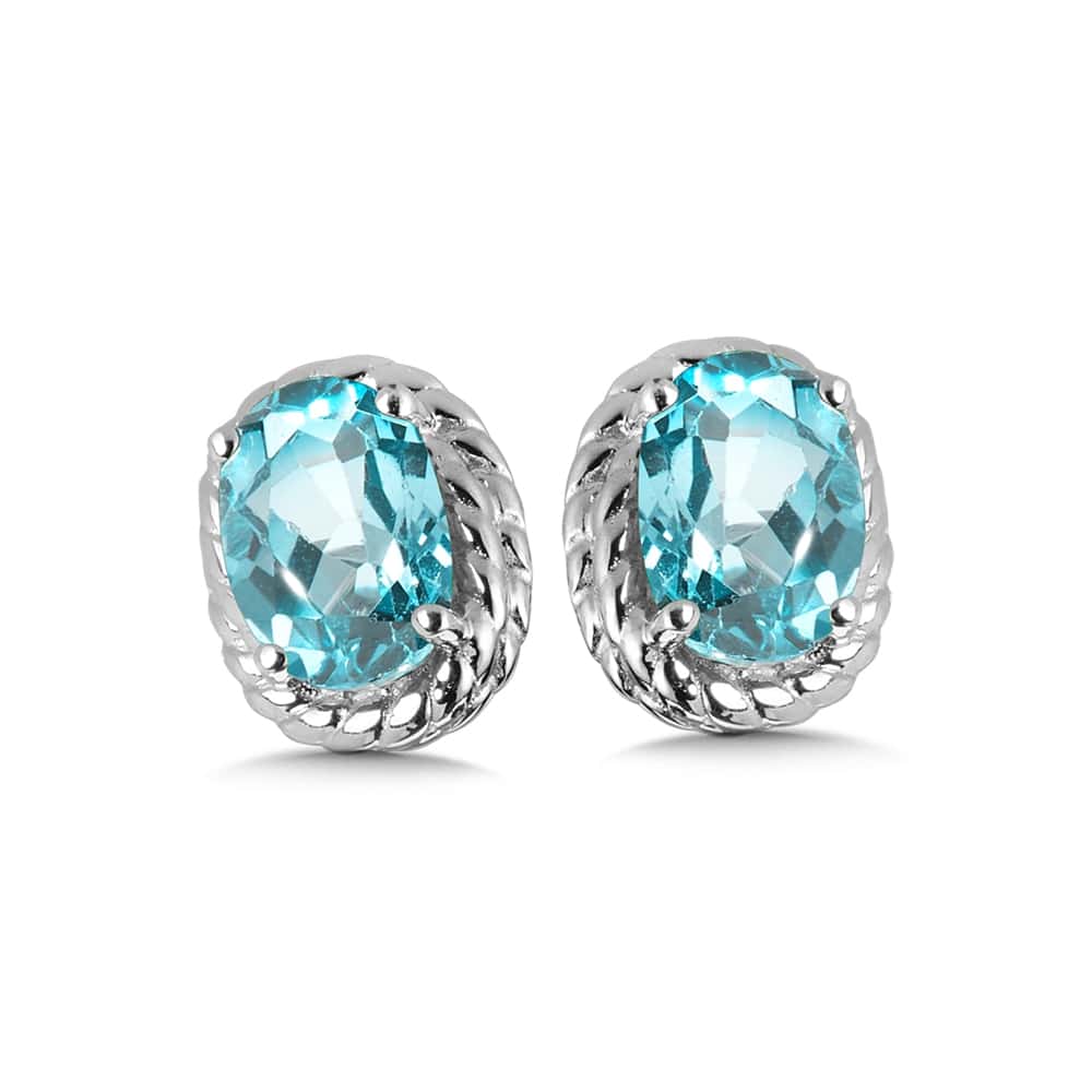 Sterling Silver Aquamarine Earrings by SDC Creations