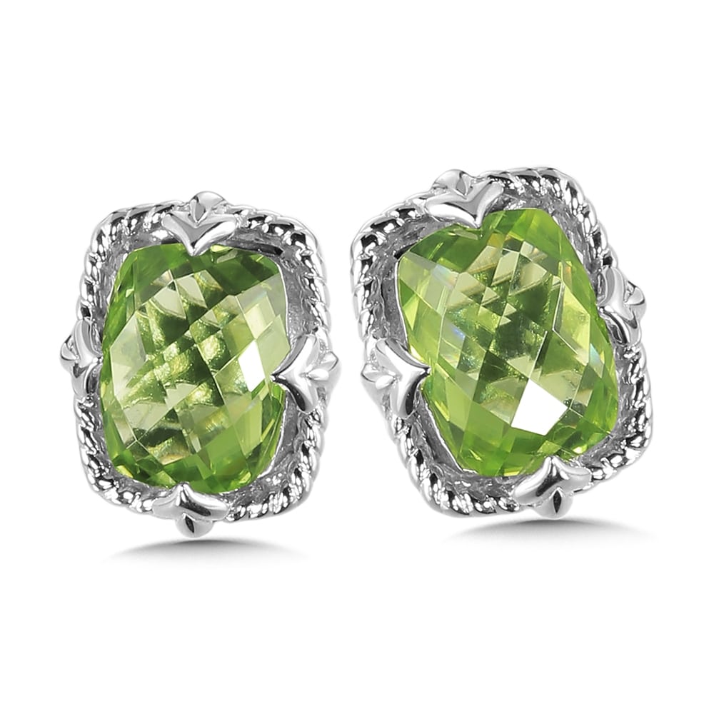 Sterling Silver Peridot Earrings by SDC Creations