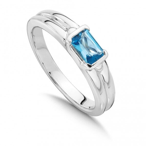 Blue Topaz Essentials Ring by SDC Creations