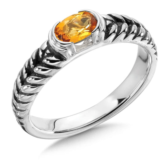 Sterling Silver and Citrine Ring by SDC Creations