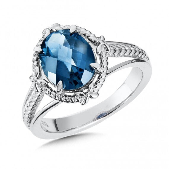 Sterling Silver London Blue Topaz Ring by SDC Creations