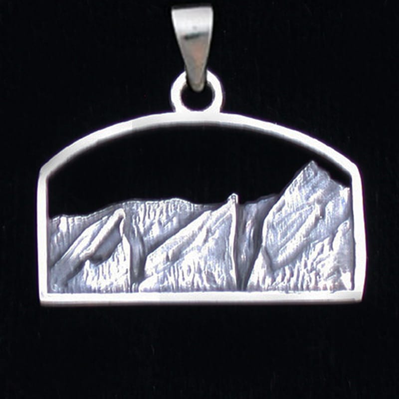 Sterling Silver Flatirons Pendant by Zeppo