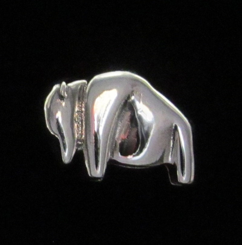 Sterling Silver Bison-Large Pendant by Zeppo