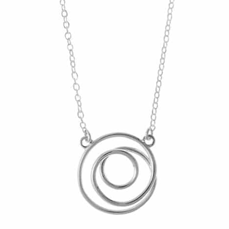 Sterling Silver 18 inch Curl Spiral Round  Necklace by Boma