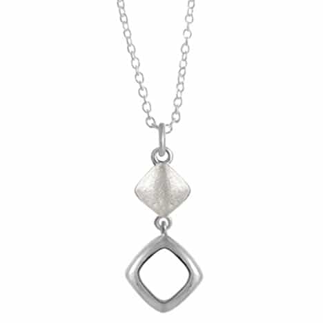 Sterling Silver 18 inch Necklace Iced and High Polish Finish by Boma