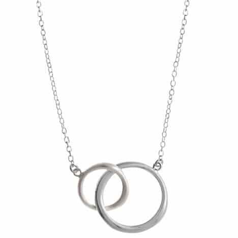 Sterling Silver 18 inch Necklace HP with Matte by Boma