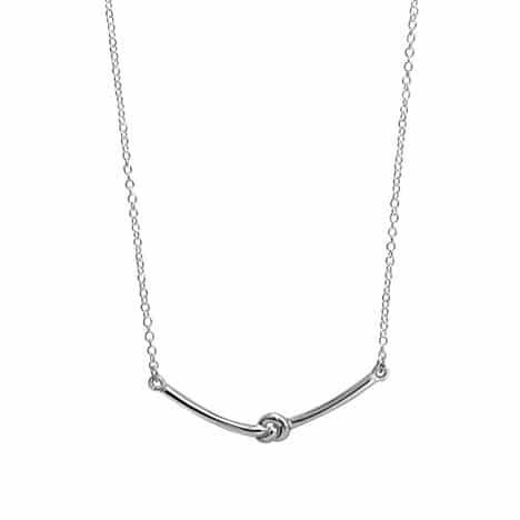 Sterling Silver Knot Necklace by Boma