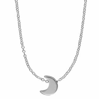 Sterling Silver Cresent Moon Necklace by Boma