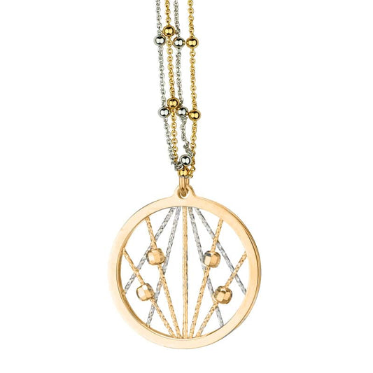 Sterling Silver Yellow Gold Plated Ophilia Necklace by Frederic Duclos