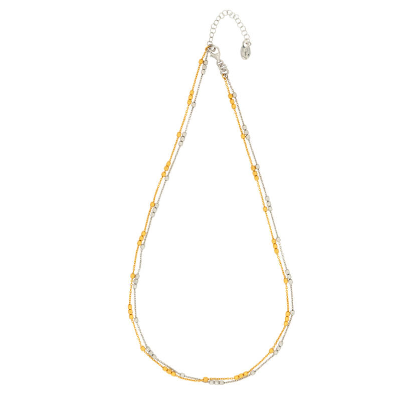 Sterling Silver & Gold Plated Dani Necklace