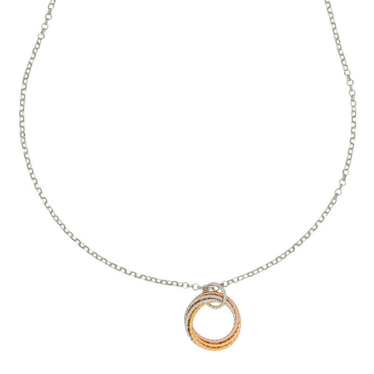 Sterling Silver Yellow & Rose Gold Plate Ysa Necklace