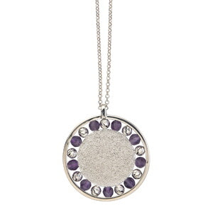 Sterling Silver Amethyst(Not Enhanced) Irina Necklace by Frederic Duclos