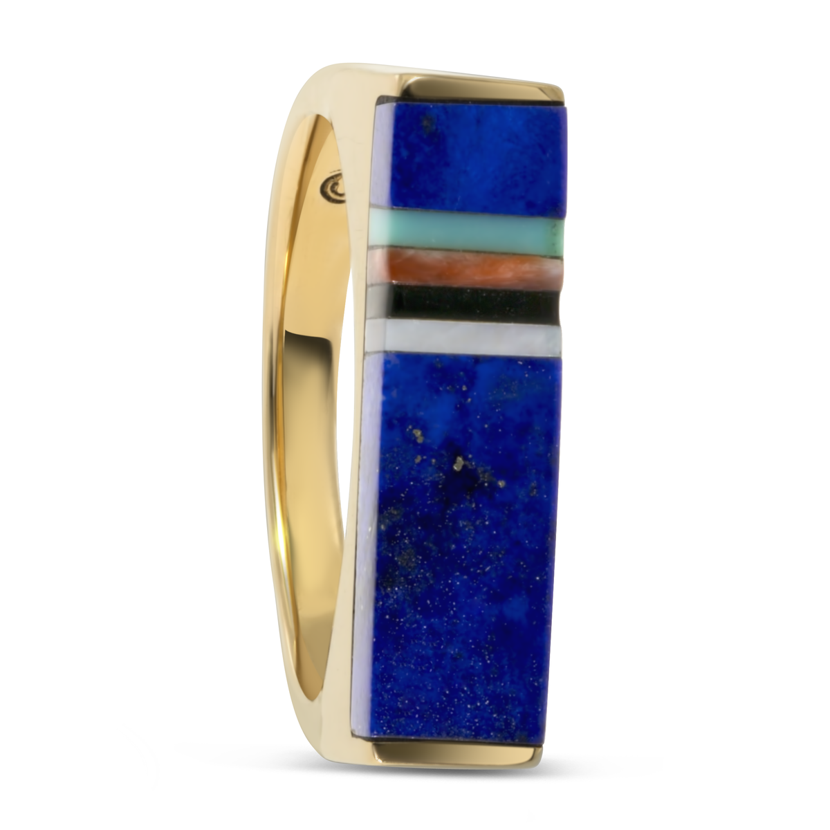 14K Yellow Gold Lapis Ring
