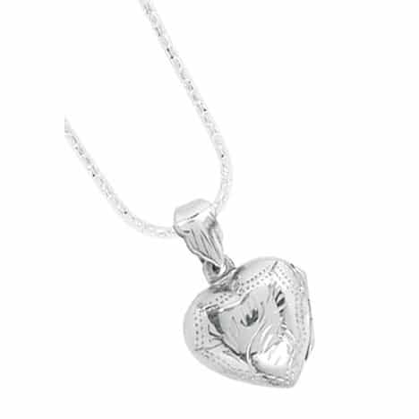 Sterling Silver Heart Locket Pendant Only by Boma