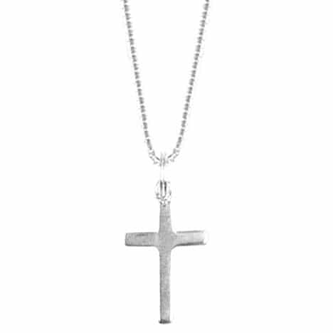 Sterling Silver Small Cross Pendant Only by Boma