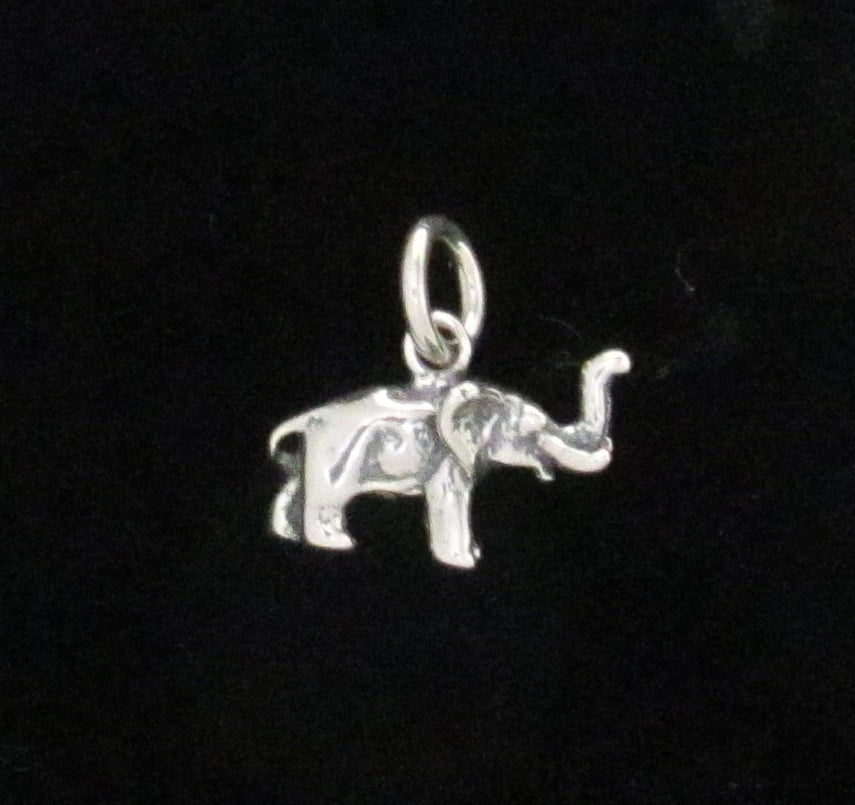 Sterling Silver Small Elephant Pendant by Zeppo