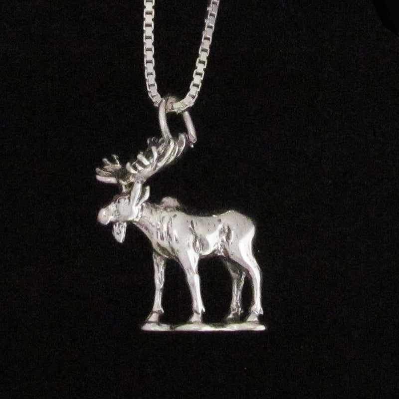 Sterling Silver Moose Pendant by Zeppo