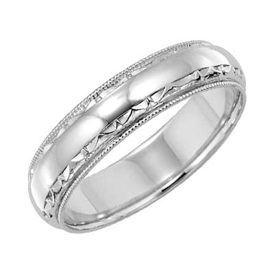 Platinum Men's Wedding Band by Lieberfarb