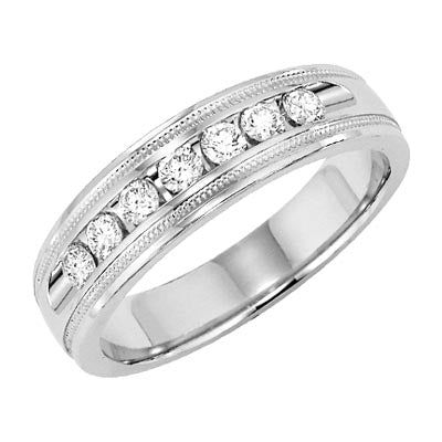 Platinum Men's Diamond Band