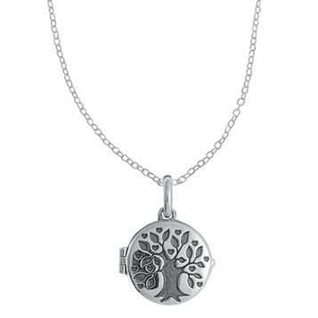 Sterling Silver 14mm Tree of Life Locket by Boma