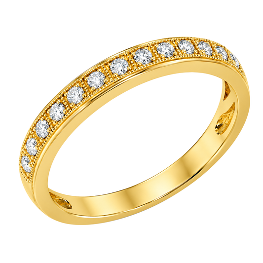 18K Yellow Gold Diamond Band