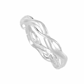 Sterling Silver Wavy Band Ring by Boma