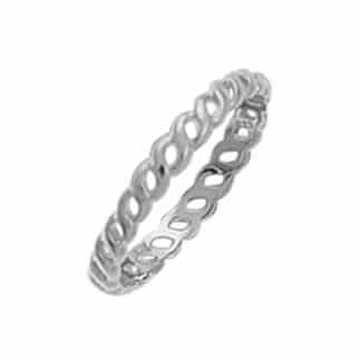 Sterling Silver Simple Cable Band by Boma