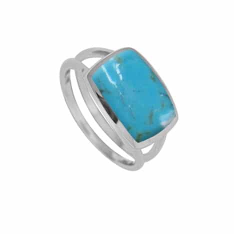 Sterling Silver Turquoise with  Ring by Boma