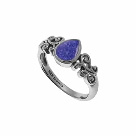 Sterling Silver Ring with Lapis by Boma