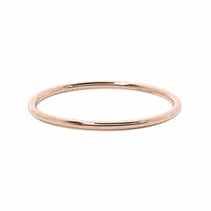 14K Rose Gold Plain .045 Ring by Carla & Nancy B.