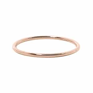 14K Rose Gold Plain .045 Ring by Carla & Nancy B.