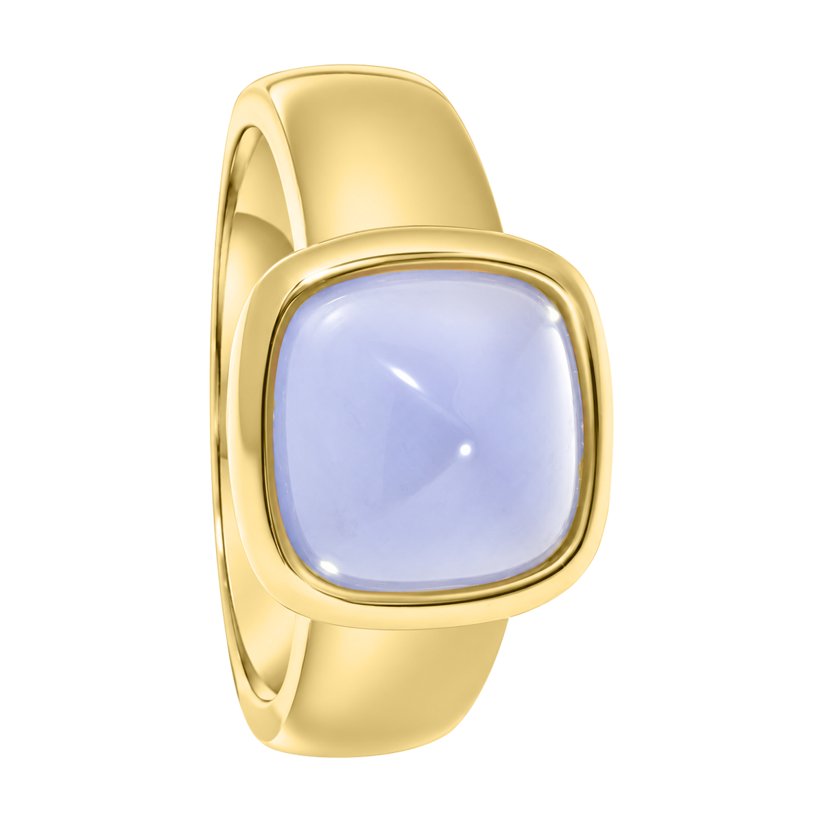 14K Yellow Gold Chalcedony Ring