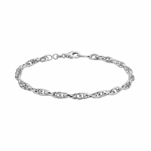 Sterling Silver Triple Twist Bracelet by The Little Jewel