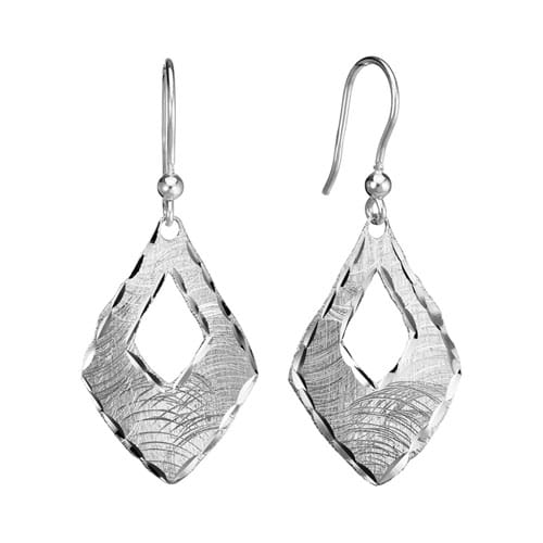 Sterling Silver Kite Design Dangle Earrings by The Little Jewel